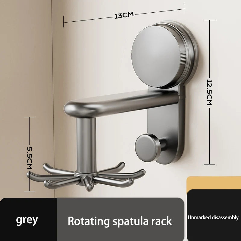 360° Suction Cup Rotating Hook Wall Organizer