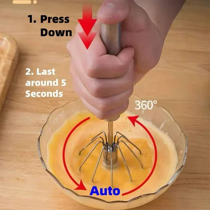 Stainless Steel Semi-Automatic Whisk