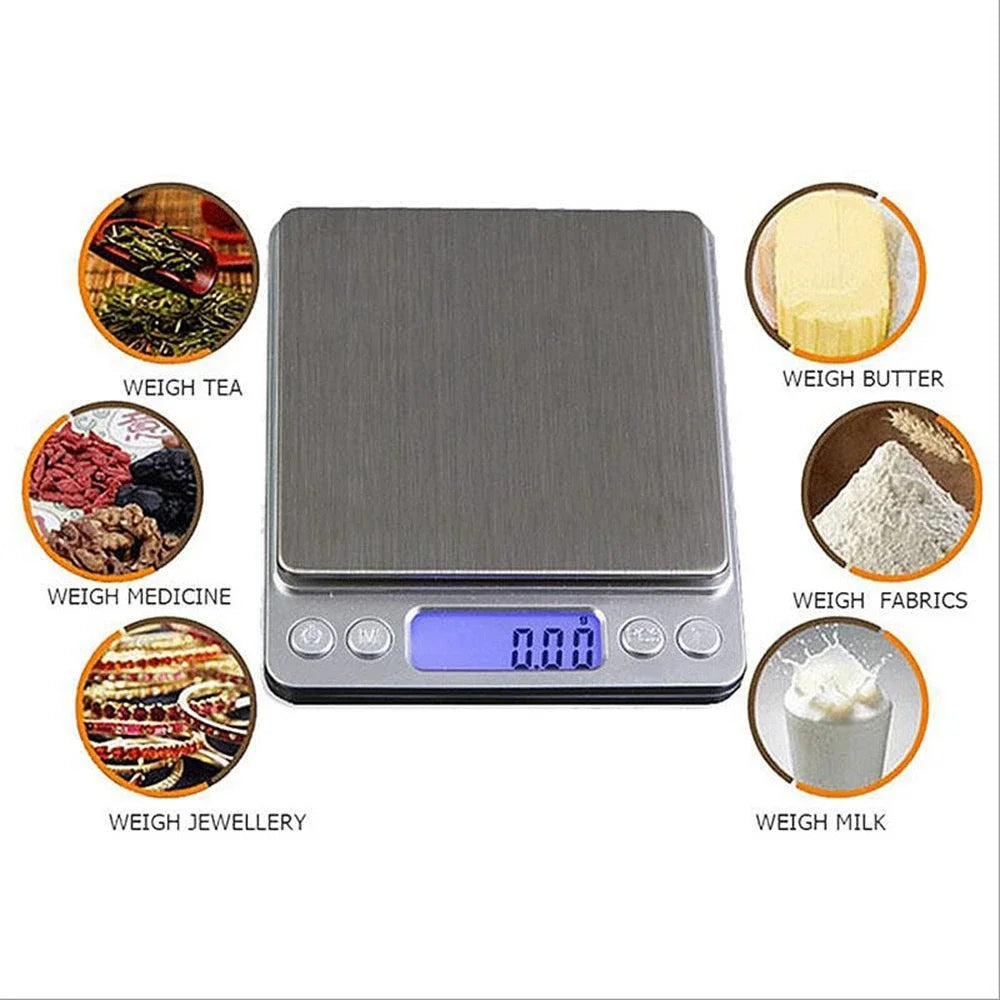 Portable Digital Pocket Scale – High-Precision LCD Gram Scale for Kitchen, Spices & Crafts