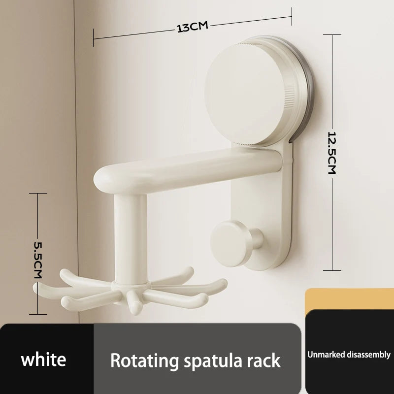 360° Suction Cup Rotating Hook Wall Organizer