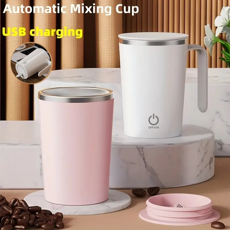 Automatic Self-Stirring Coffee Mug – Rechargeable Magnetic Travel Cup