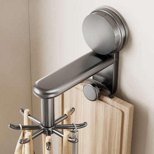 360° Suction Cup Rotating Hook Wall Organizer