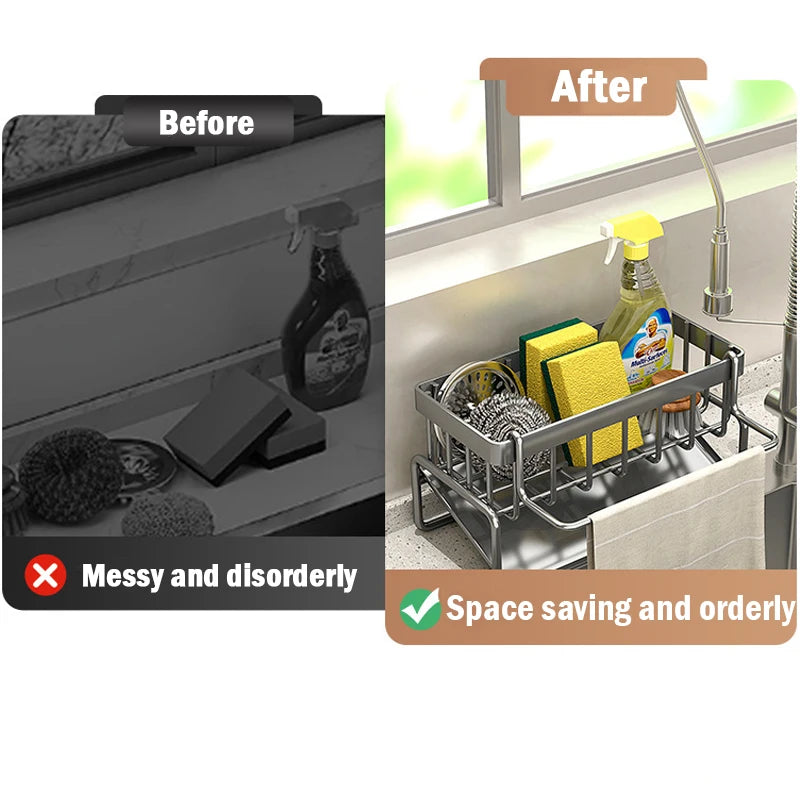 Stainless Steel Sink Organizer Rack