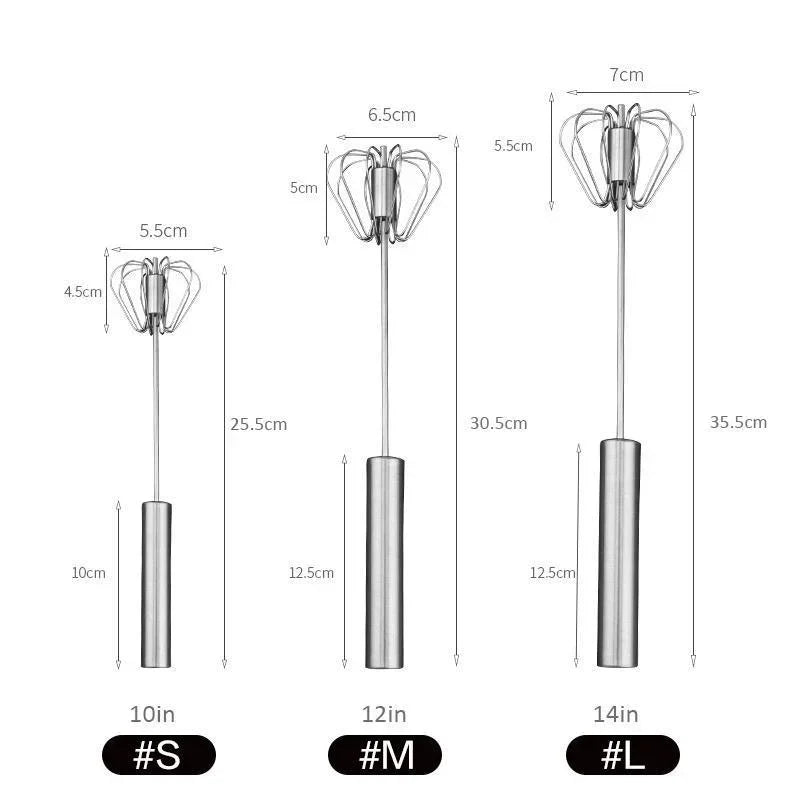 Stainless Steel Semi-Automatic Whisk