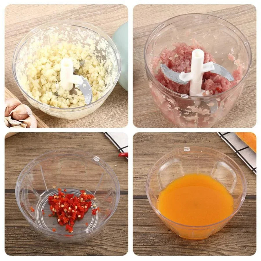 Multi-Function Hand-Pull Vegetable & Garlic Chopper