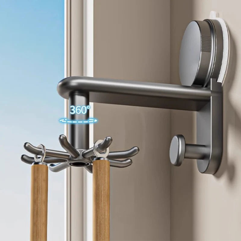 360° Suction Cup Rotating Hook Wall Organizer