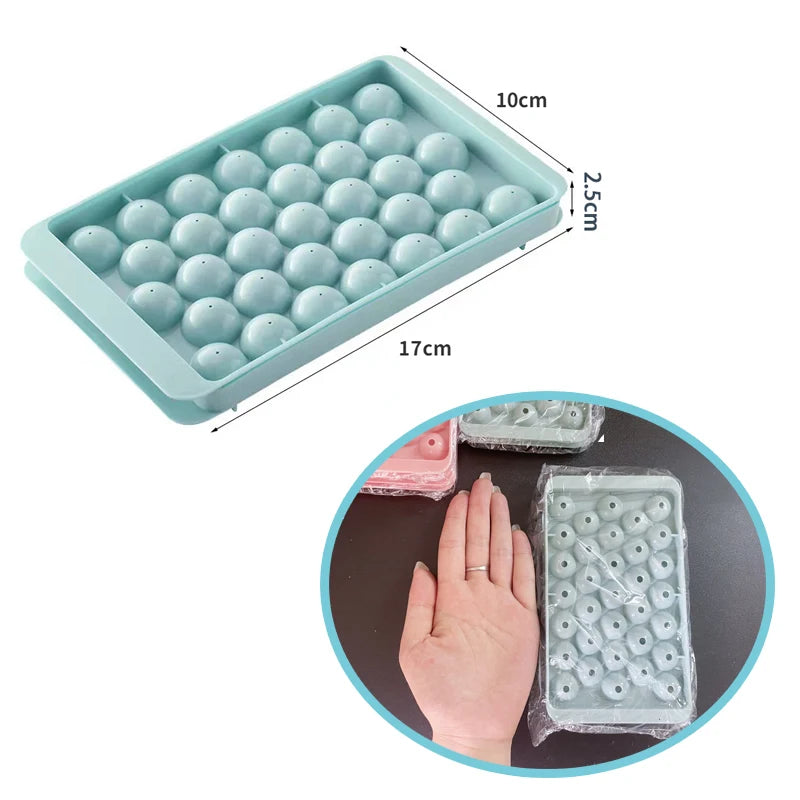 Sphere Ice Ball Maker Mold with Lid