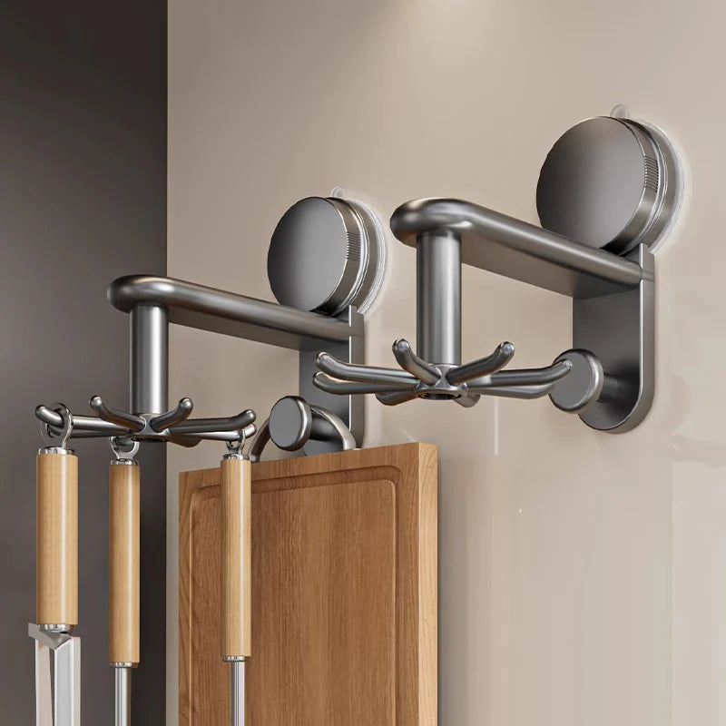 360° Suction Cup Rotating Hook Wall Organizer